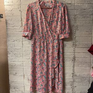 Vintage 80’s Cottagecore Pastel J.J. of California Dress 12